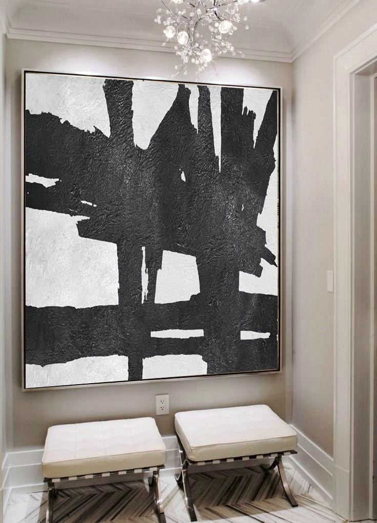 Large Abstract Art Handmade Painting,Oversized Minimal Painting On Canvas - Wall Art Painting